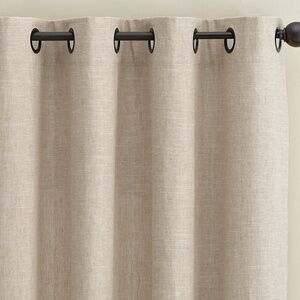 NEW Pottery Barn Emery Linen Grommet Blackout Curtain 50in X 84in